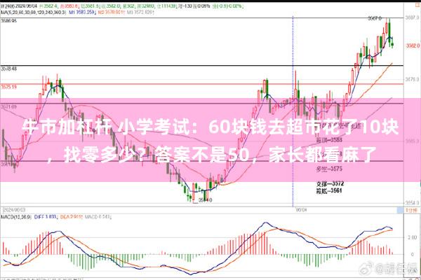 牛市加杠杆 小学考试：60块钱去超市花了10块，找零多少？答案不是50，家长都看麻了