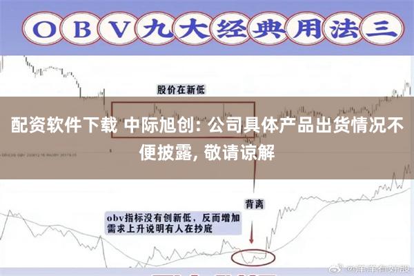 配资软件下载 中际旭创: 公司具体产品出货情况不便披露, 敬请谅解